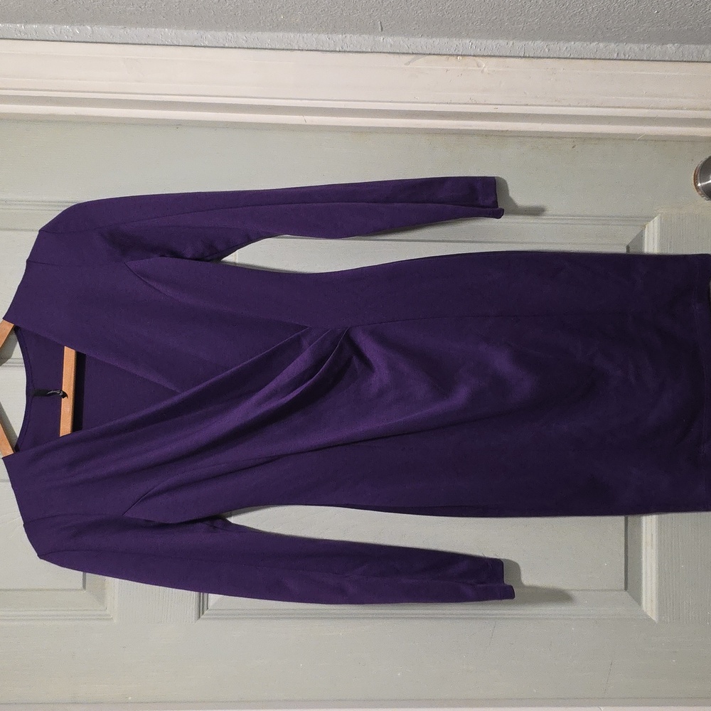 Lulus pleated long sleeve mini dress